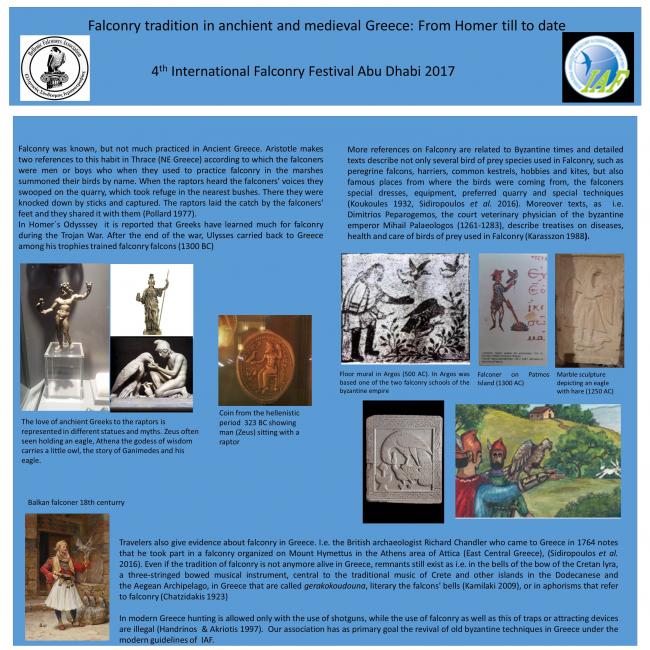 Falconry tradition in ancient and medieval Greece - from Homer till to date