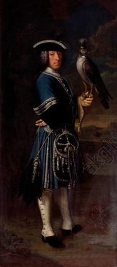 Johann Theodor of Bavaria as Falconer - Falkenlust, Chinesisches Kabinett