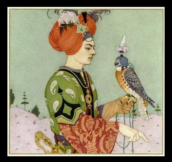 One thousand and one nights book illustrations By Olga Dugina, born on Sep 5 1964, (Moscow) Russia