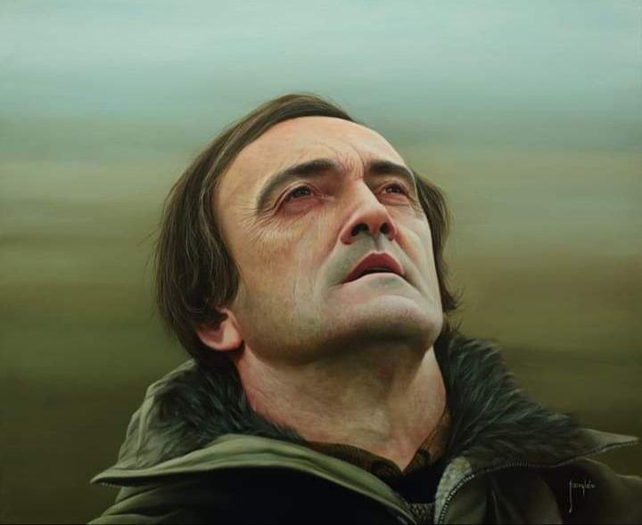 Fèlix Rodrìguez de la Fuente by Spanish artist Jesùs Inglés Canalejo, Murcia (Spain).