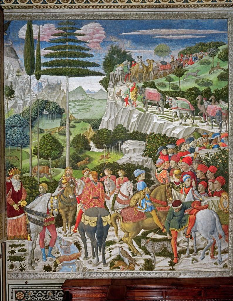 The Journey of the Magi to Bethlehem, the left hand wall of the chapel, c.1460
