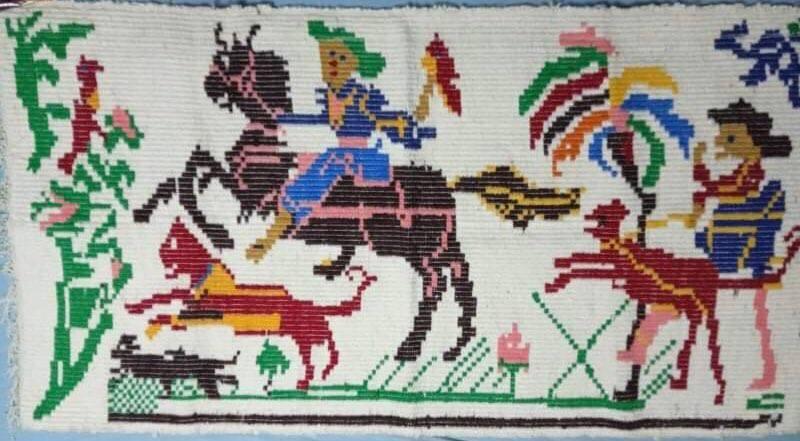 Handmade blanket from Crete Greece 18 th century in Anogia Crete, Greece
