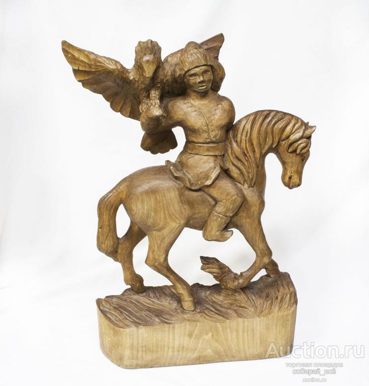 Bashkirian falconer with eagle